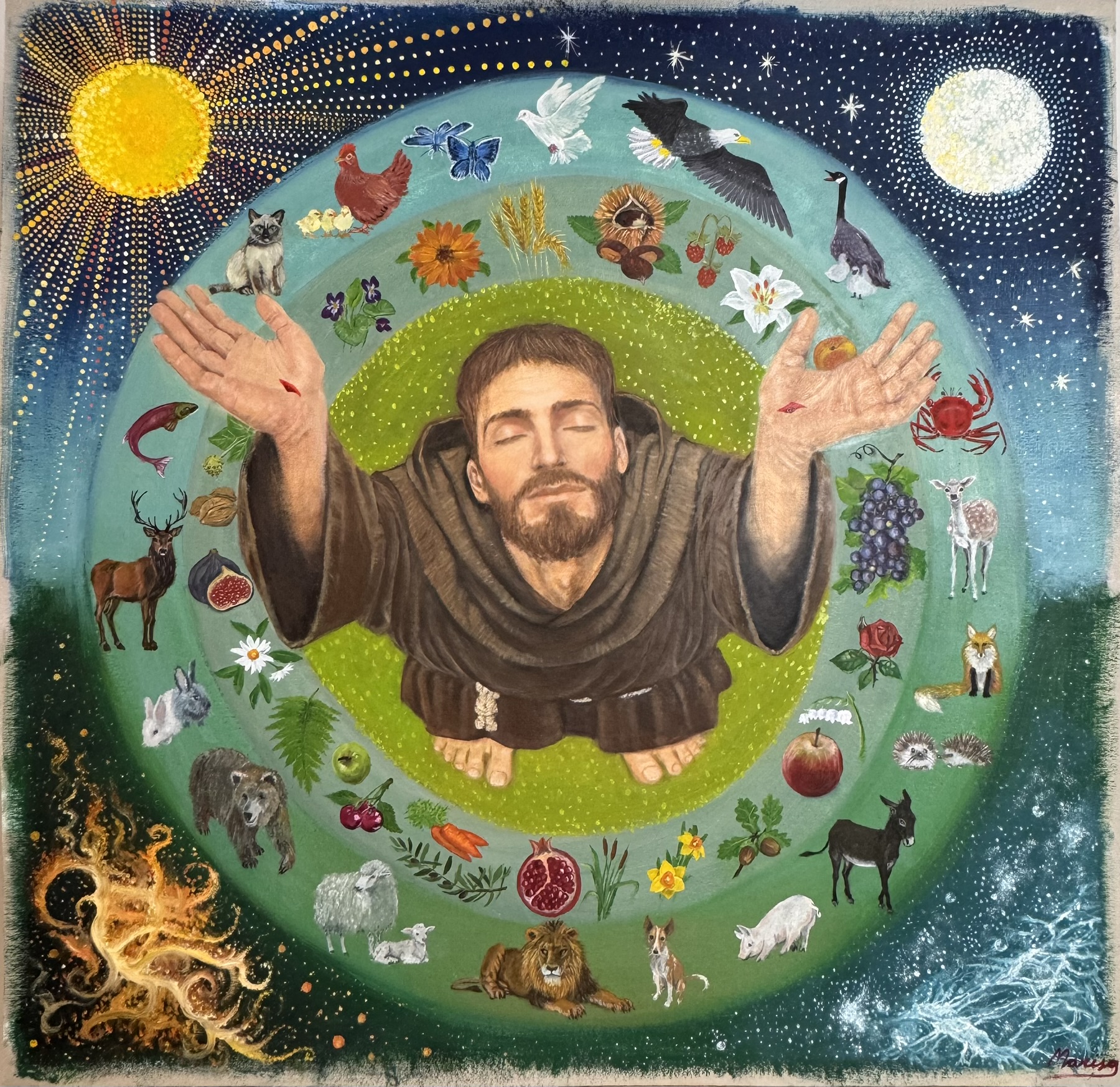 The Canticle of the Creatures — Sacred painting, photo 1