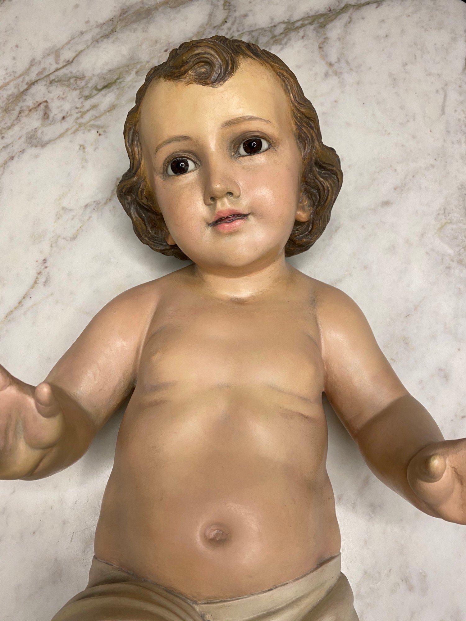 Repair and Repainting of an Infant Jesus Figure — Repairs and repainting, photo 2