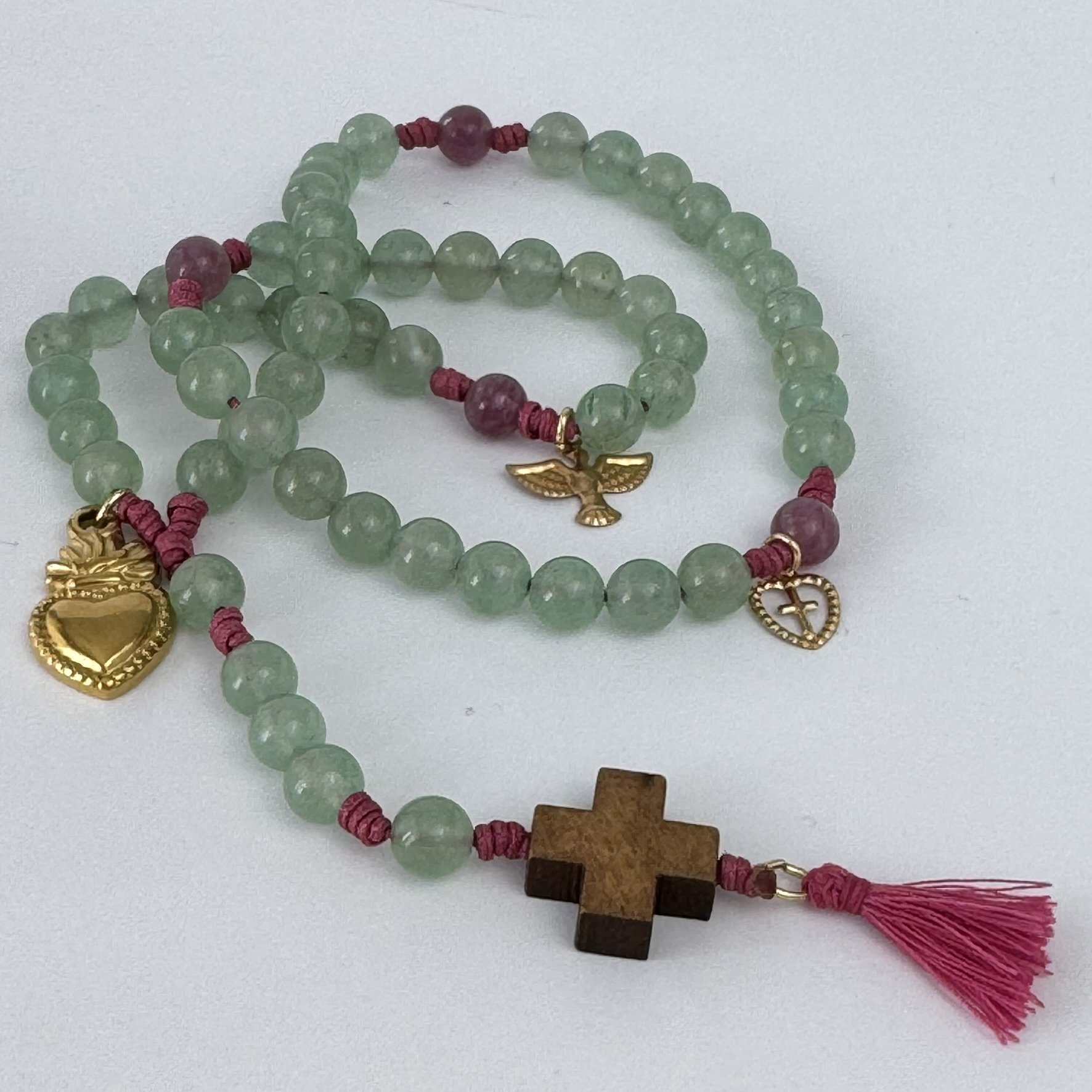 Rosario de piedras semi-preciosas I — Objetos de devoción, foto 1