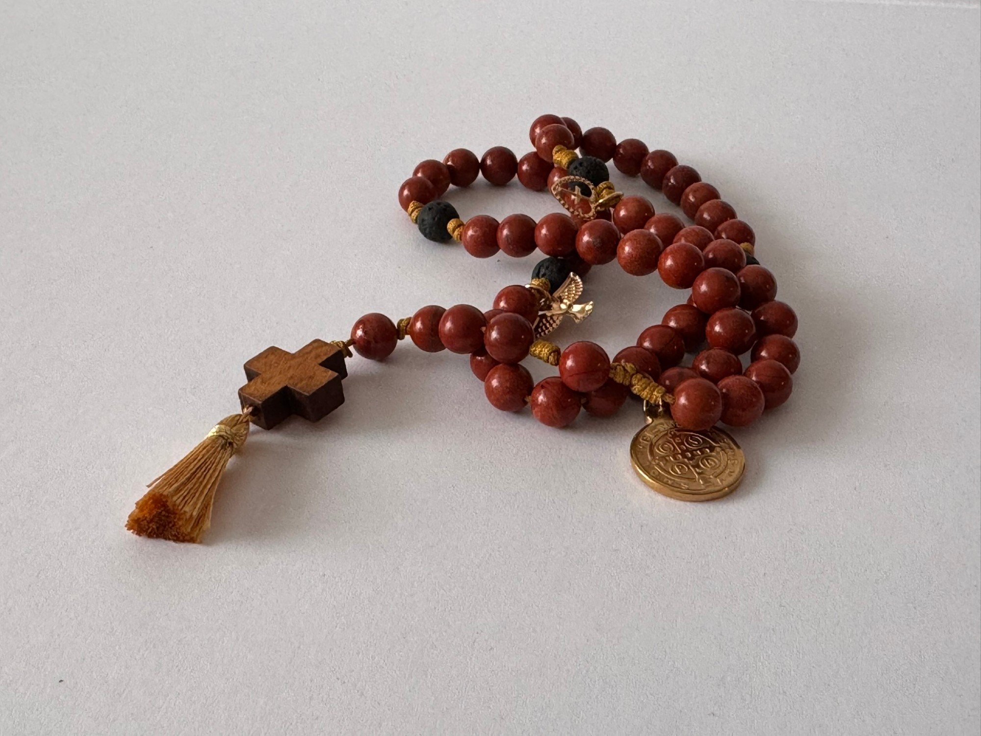 Rosario de piedras semi-preciosas VI — Objetos de devoción, foto 1