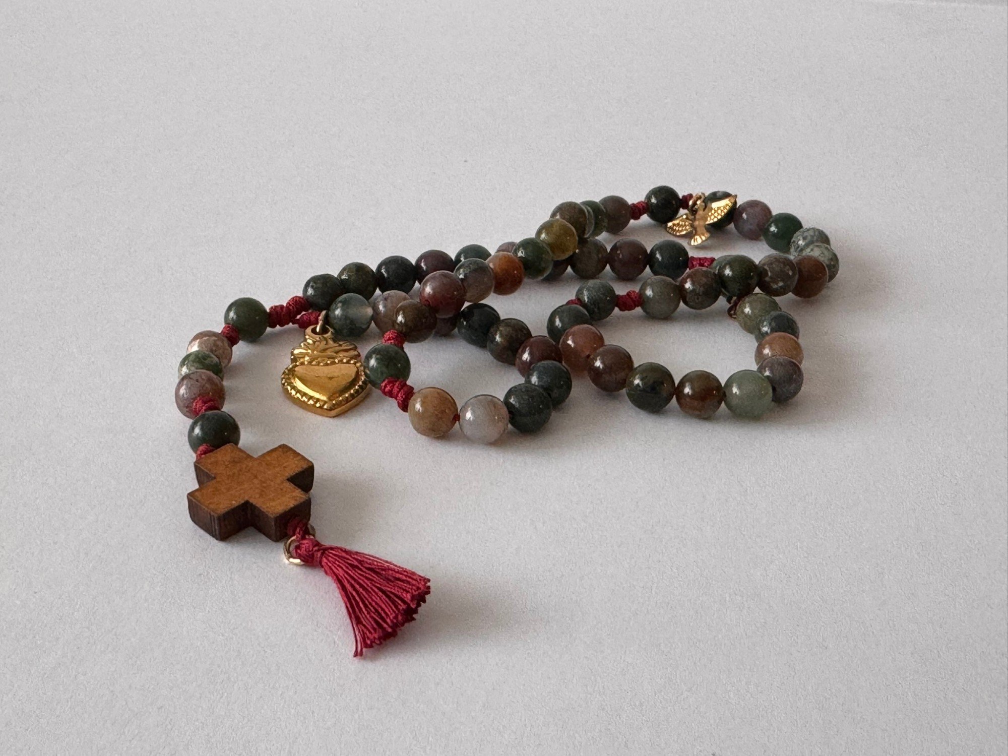Rosario de piedras semi-preciosas VII — Objetos de devoción, foto 1